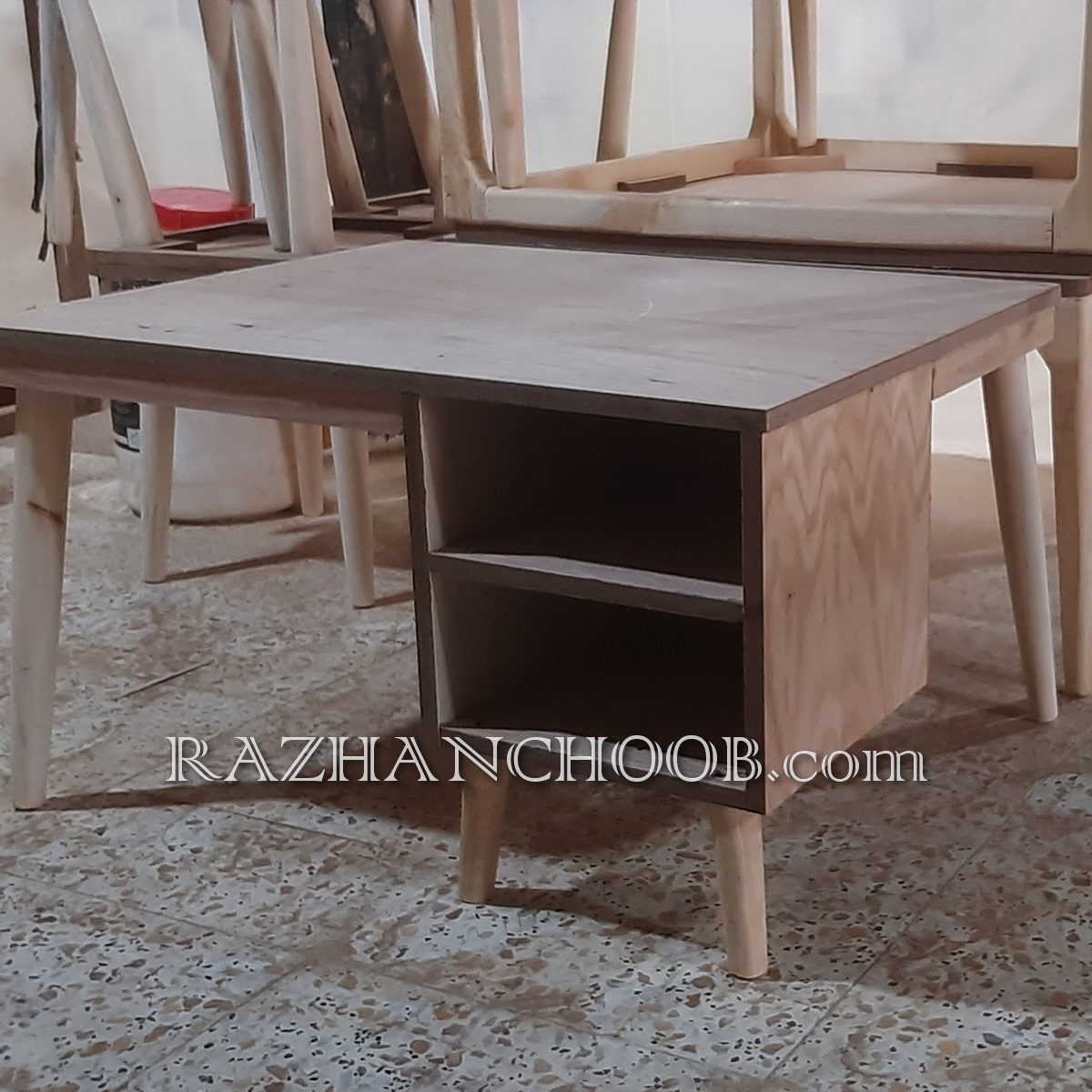 جلو مبلی عسلی مدل باکسی