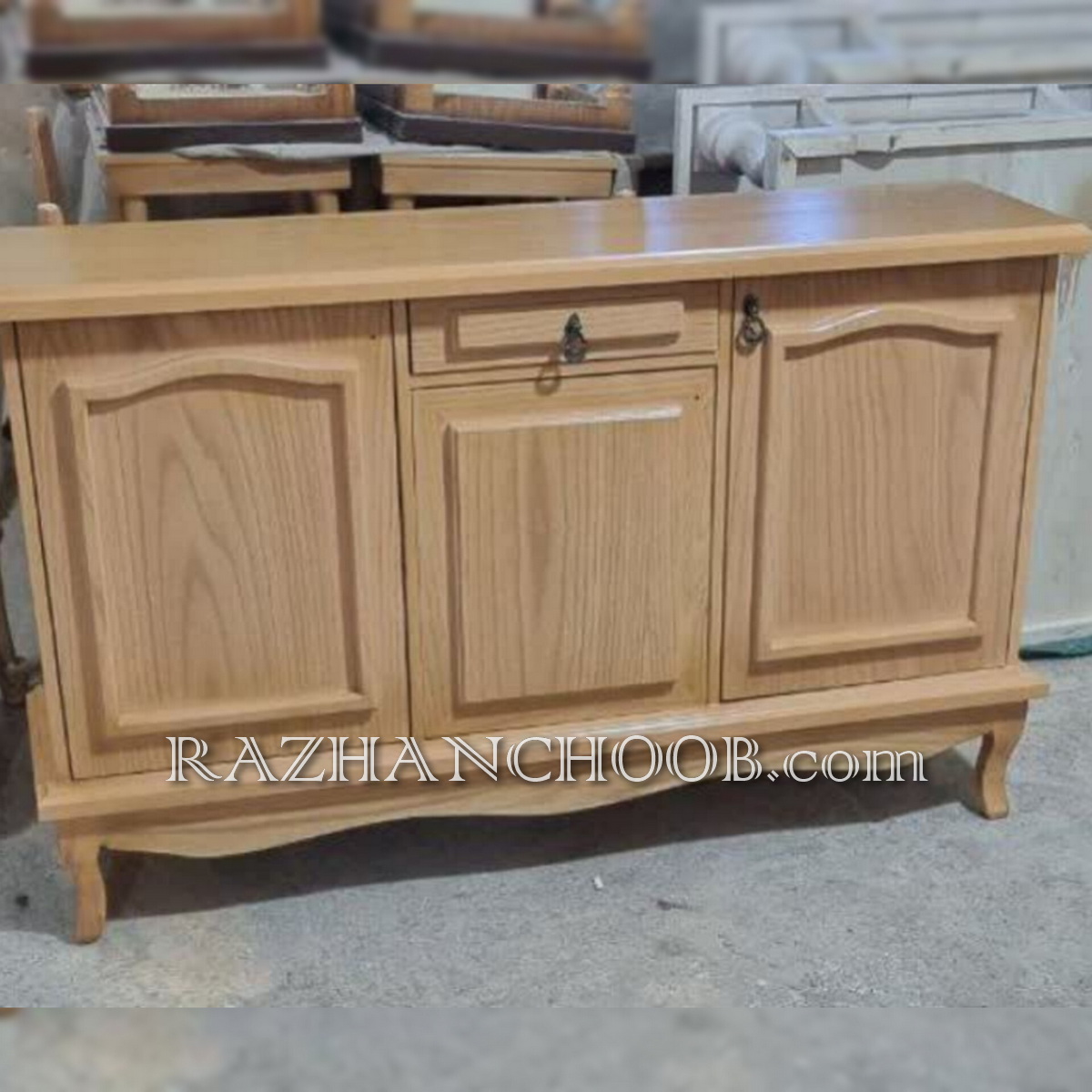 میز کنسول با آینه مدل لئون